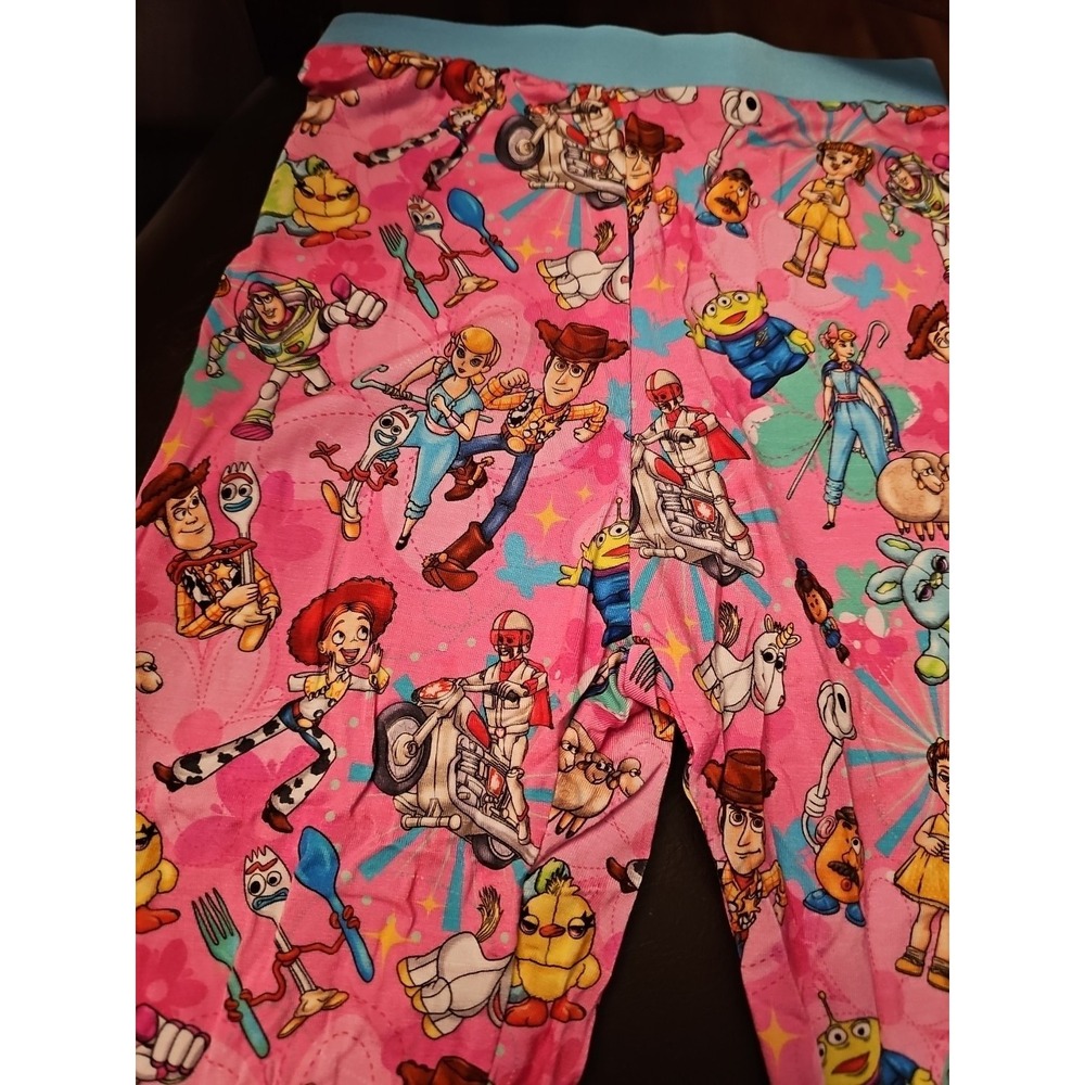 Bamboo 2 Piece Shirt/ Pants  Pink Blue Toy Story Woody Buzz Alien 5/6 Y - Picture 4 of 4